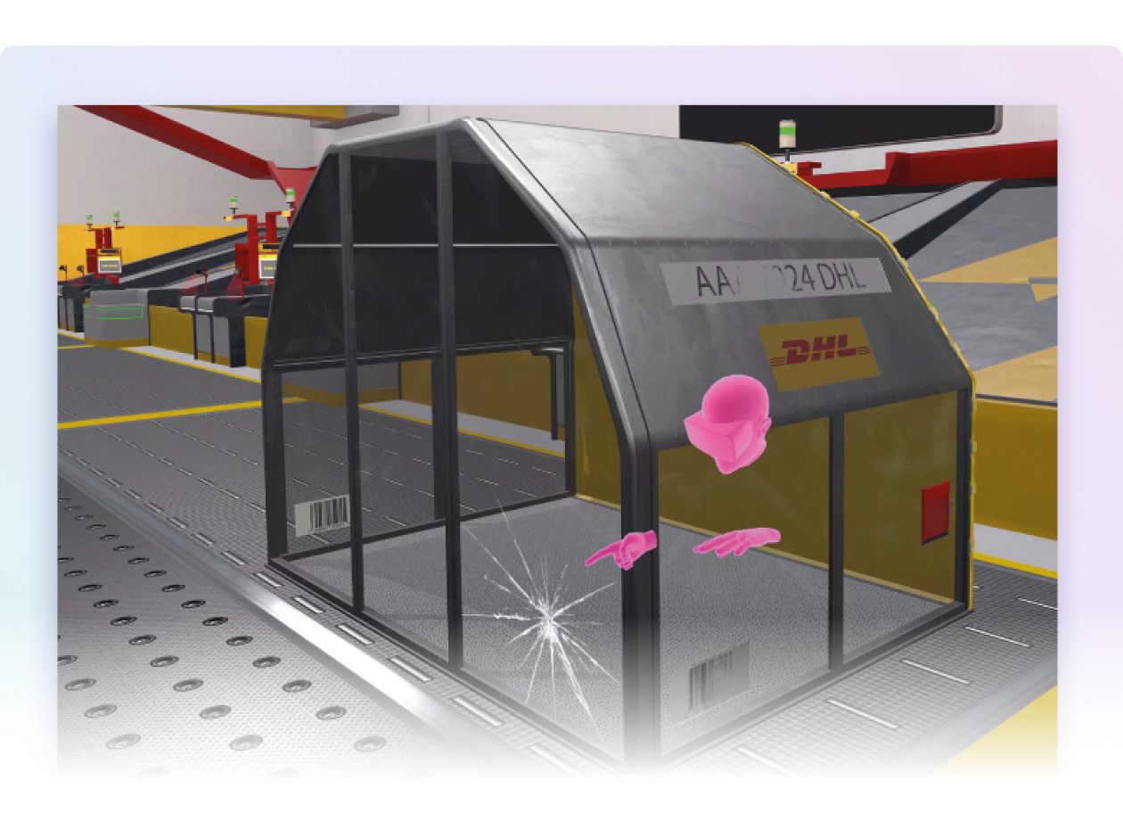 VR safety training at the warehouse