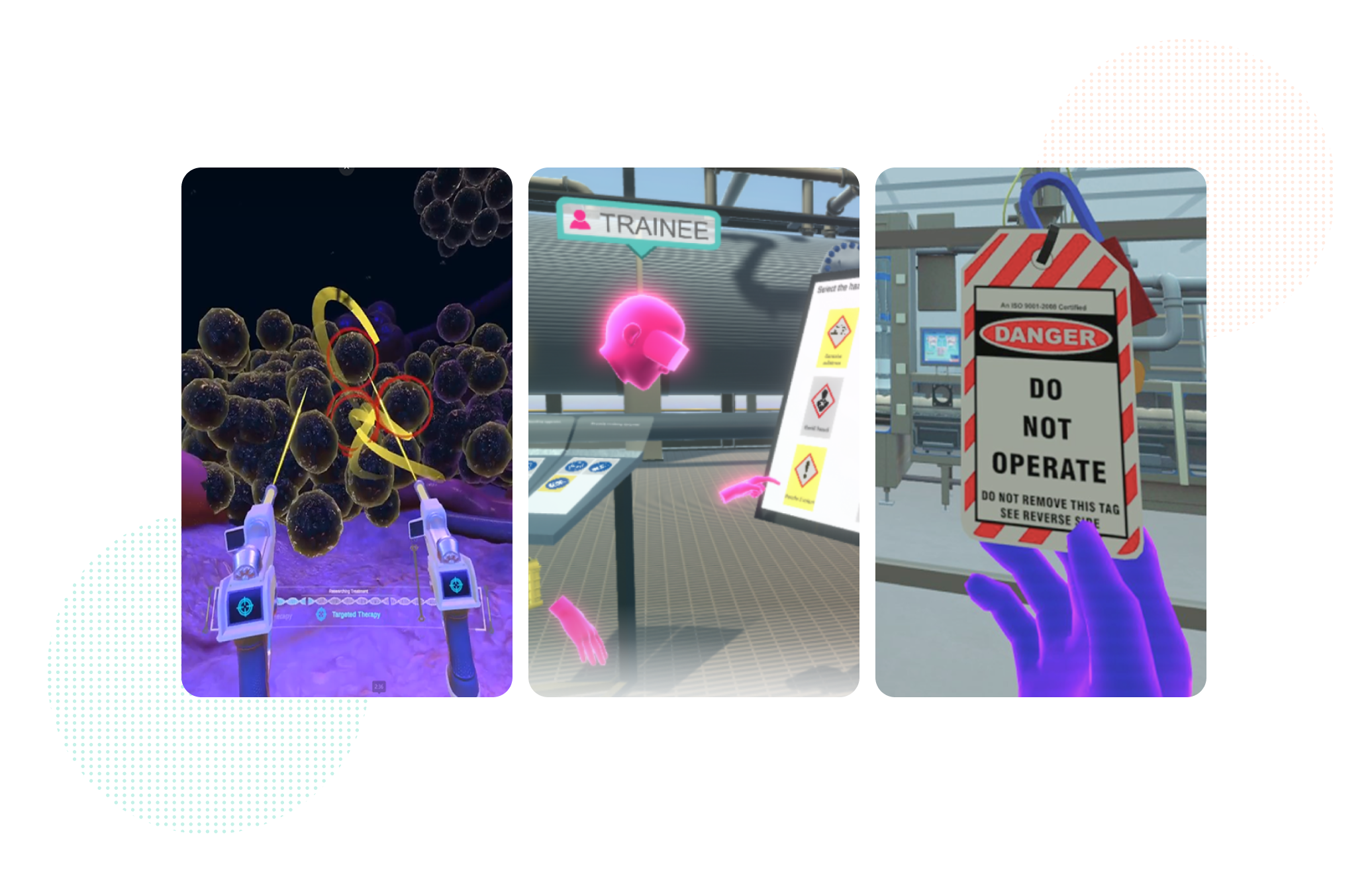 Image showing top 3 vr training applications for SMB