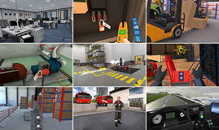 Health & safety VR content thumbnails