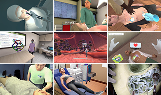 Healthcare VR content thumbnails
