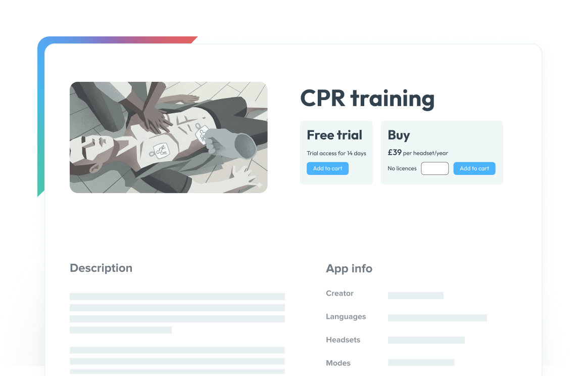 Portico app trial interface