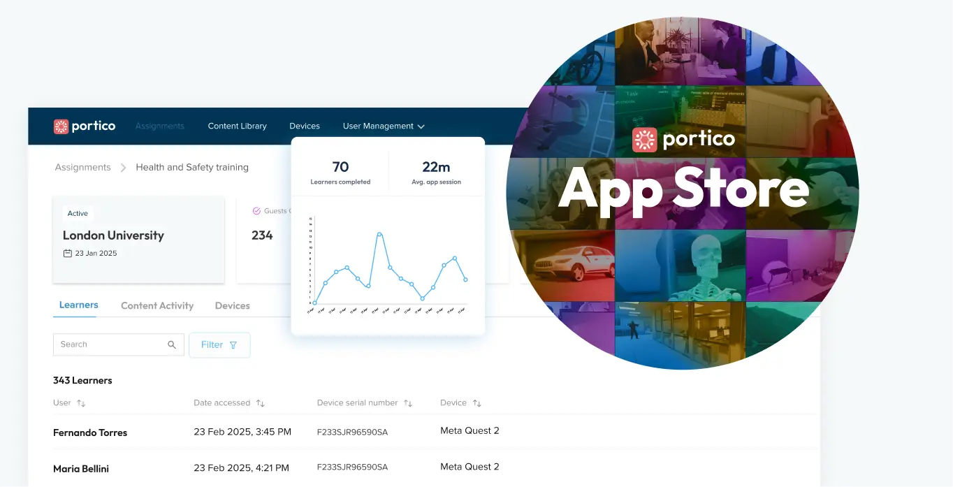 PorticoHub – the management tool for the Portico VR App Store